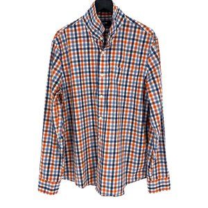 JACK SPADE NEW YORK Palmer Gingham Dobby Button Down Long Sleeve Shirt Size XL